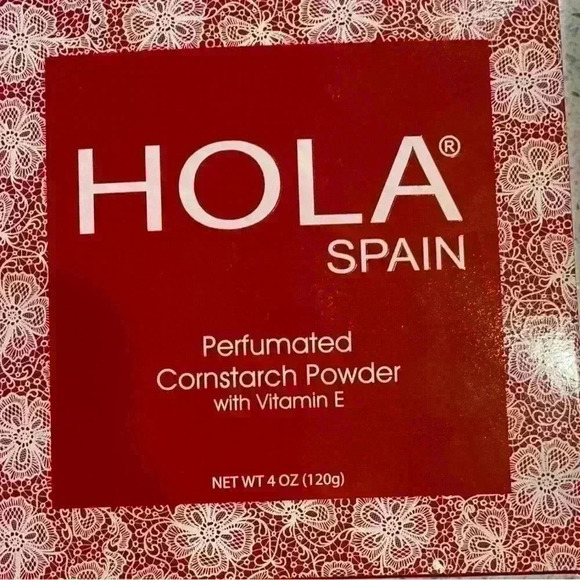 HOLA Spain NWT Petal Perfumed
Dusting Powder 4oz with Powder Puff. Talcum Free - Picture 3 of 4